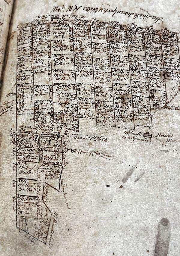 plan of outer commons, york, maine