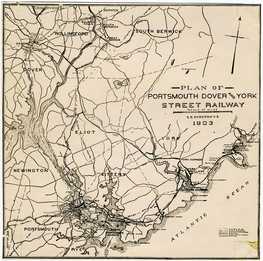 Plan of Porstmouth, Dover and York Street Railway