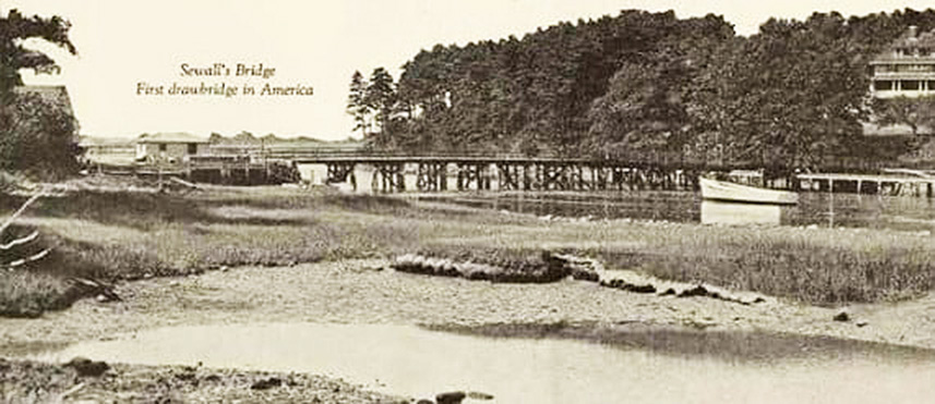 Sewall’s Bridge First Drawbridge in America